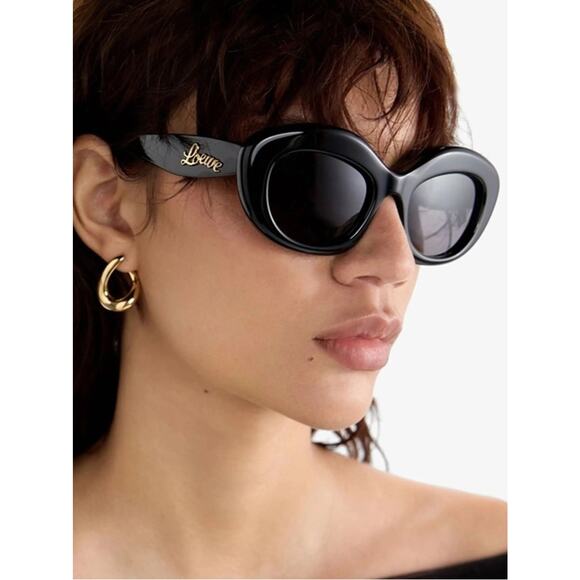 NEW!!! Loewe LW40153I 25E White Sunglasses with Brown Lenses, Authentic main image 3